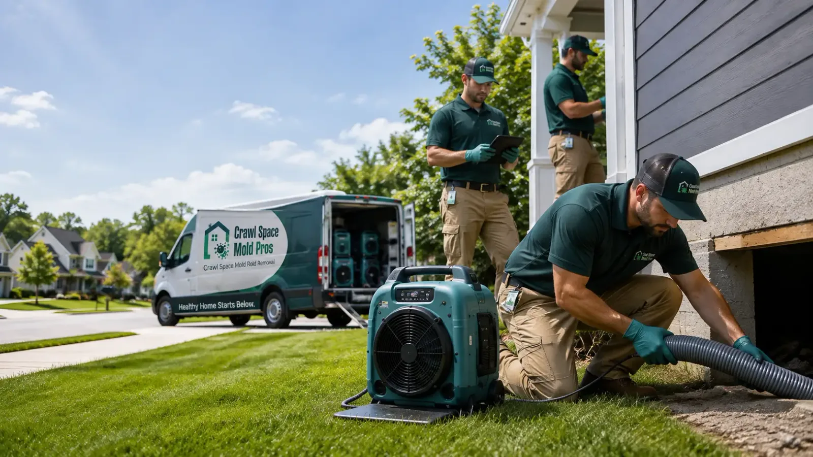 Crawl Space Mold Removal in New Suffolk, NY